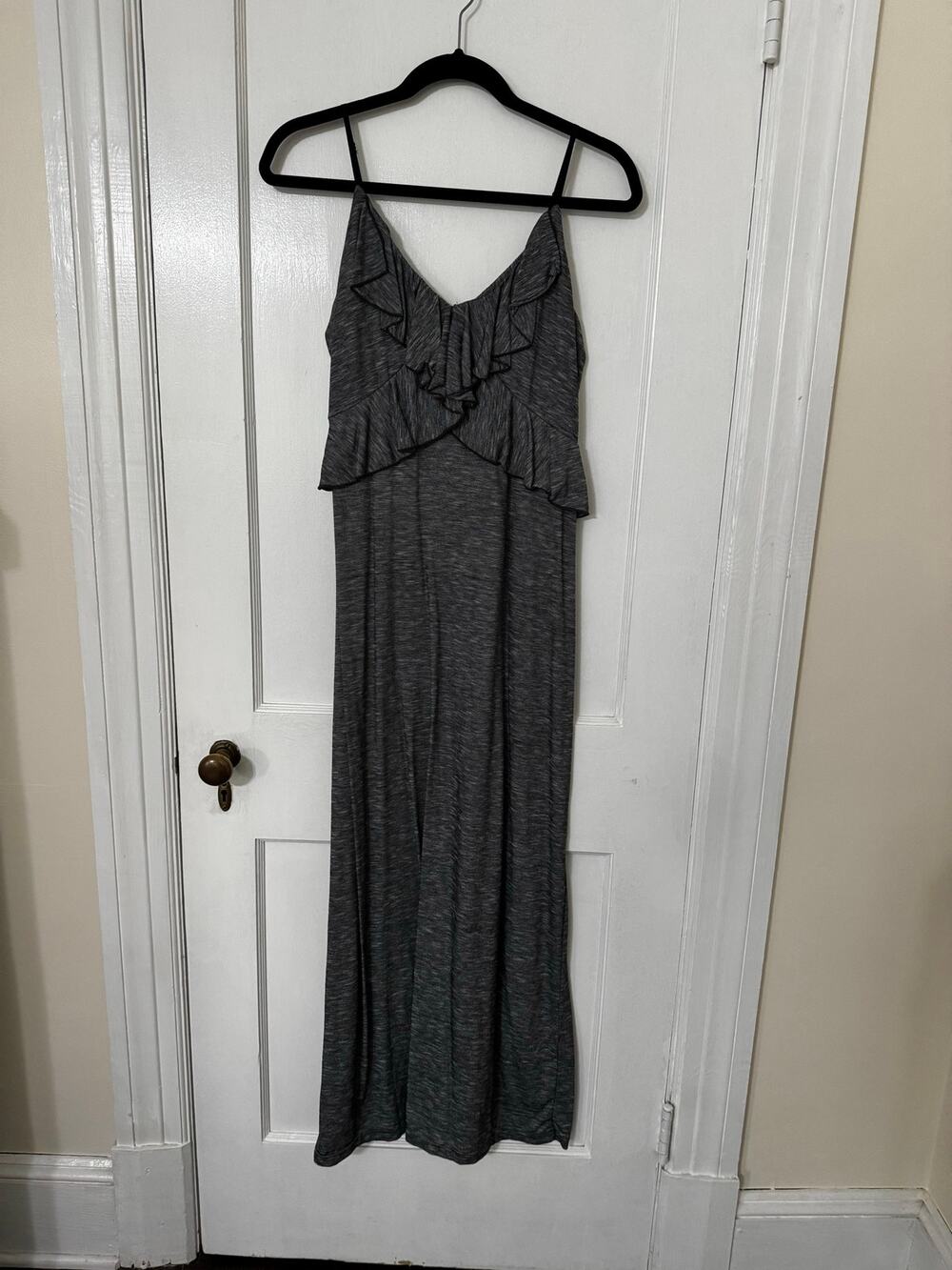 Max Studio Grey Maxi Strappy Summer Dress